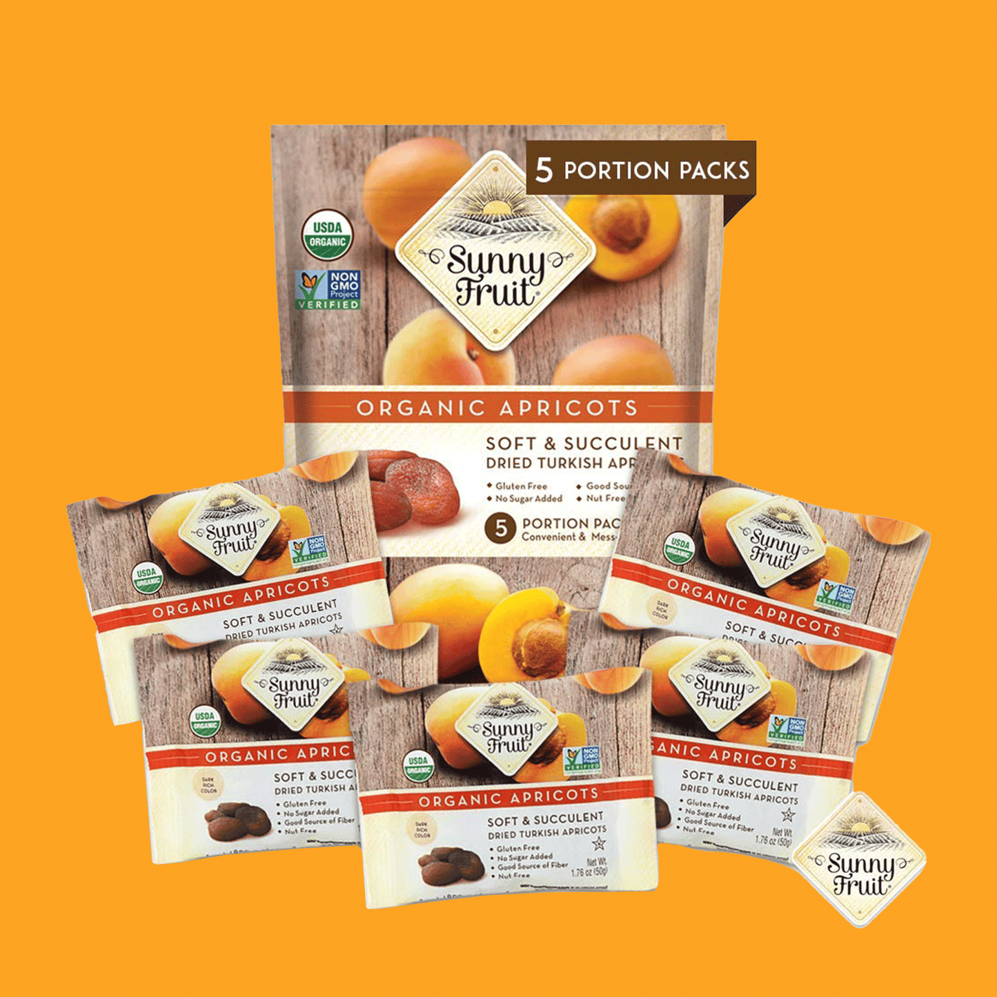 Organic Dried Apricots - No Added Sugars, Dried Fruit Snacks