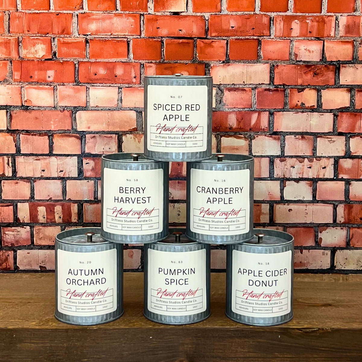 Pumpkin Spice Tin Fall Decor Candle - Farmhouse Candles