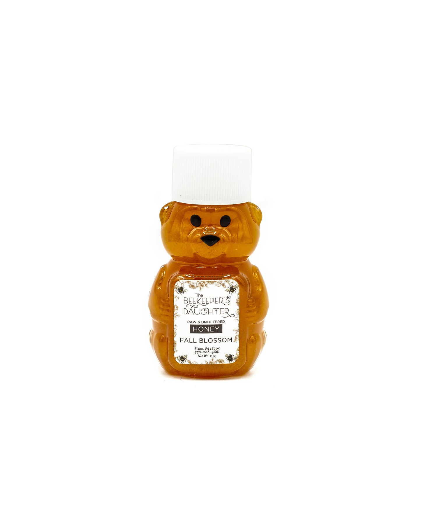 Mini Honey Bear- Raw Fall Blossom Honey