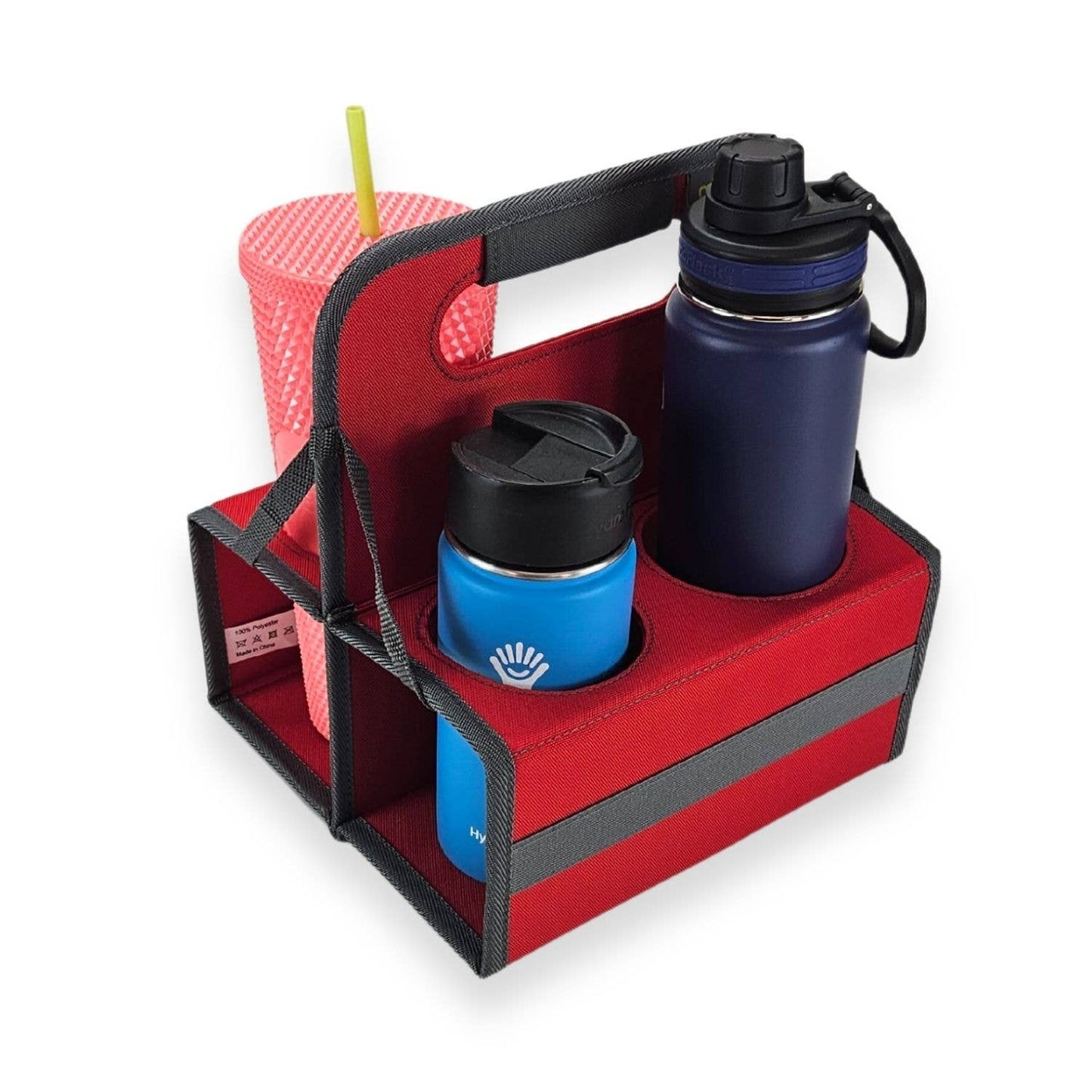 Reusable  Drink Carriers, 4 Cup, Collapsible