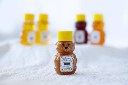 Mini Honey Bear- Raw Fall Blossom Honey