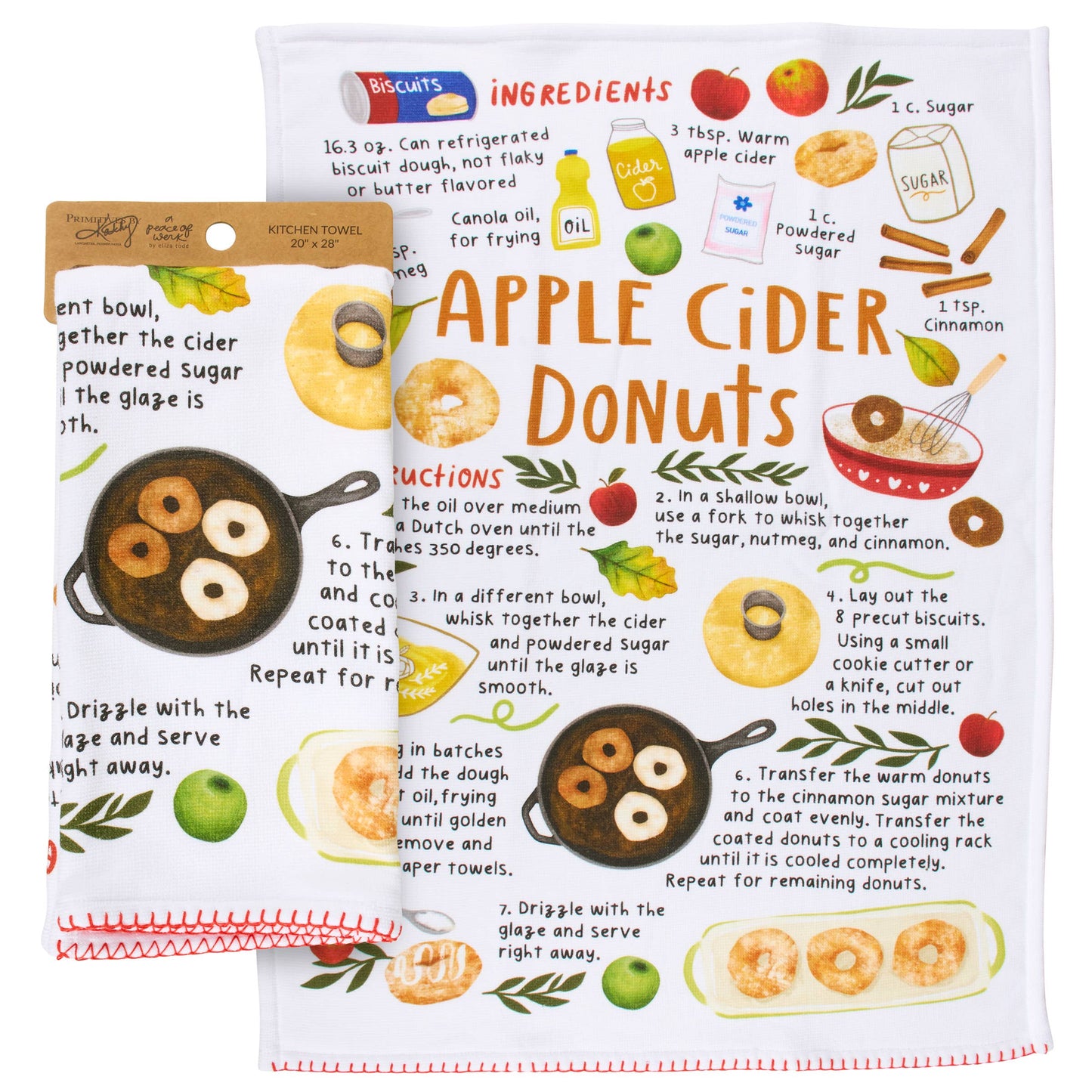 Apple Cider Donuts Kitchen Towel
