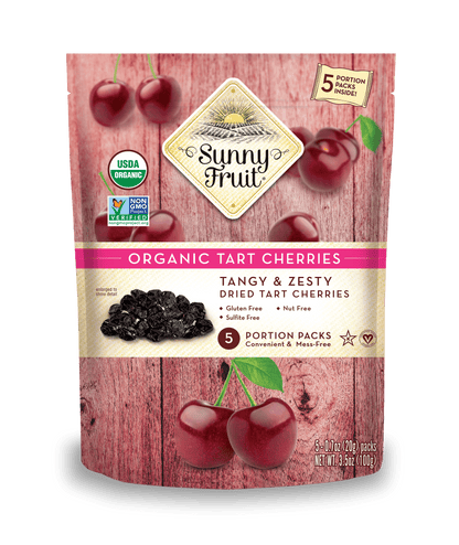 Organic Dried Tart Cherries - No Added Sugars, Fruit Snacks