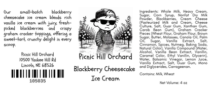 Blackberry Cheesecake Ice Cream