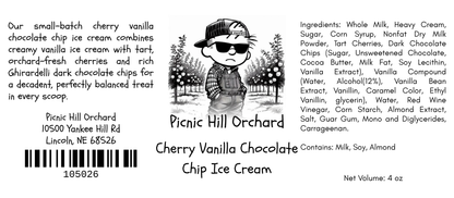Cherry Vanilla Chocolate Chip Ice Cream