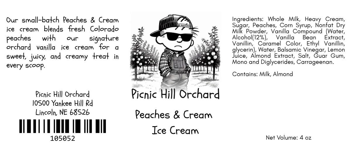 Peaches & Cream Ice Cream