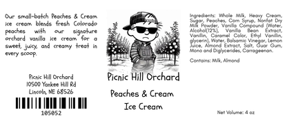 Peaches & Cream Ice Cream