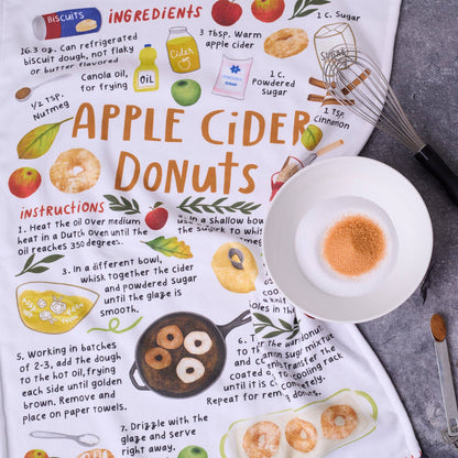 Apple Cider Donuts Kitchen Towel
