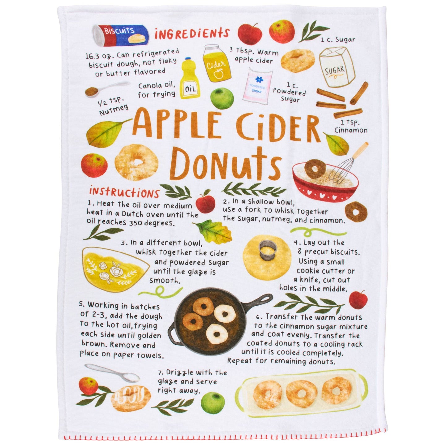 Apple Cider Donuts Kitchen Towel