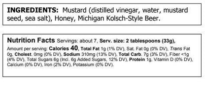 Truly Natural Beer and Honey Mustard