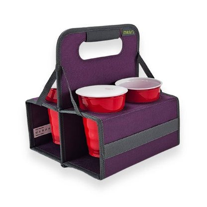 Reusable  Drink Carriers, 4 Cup, Collapsible